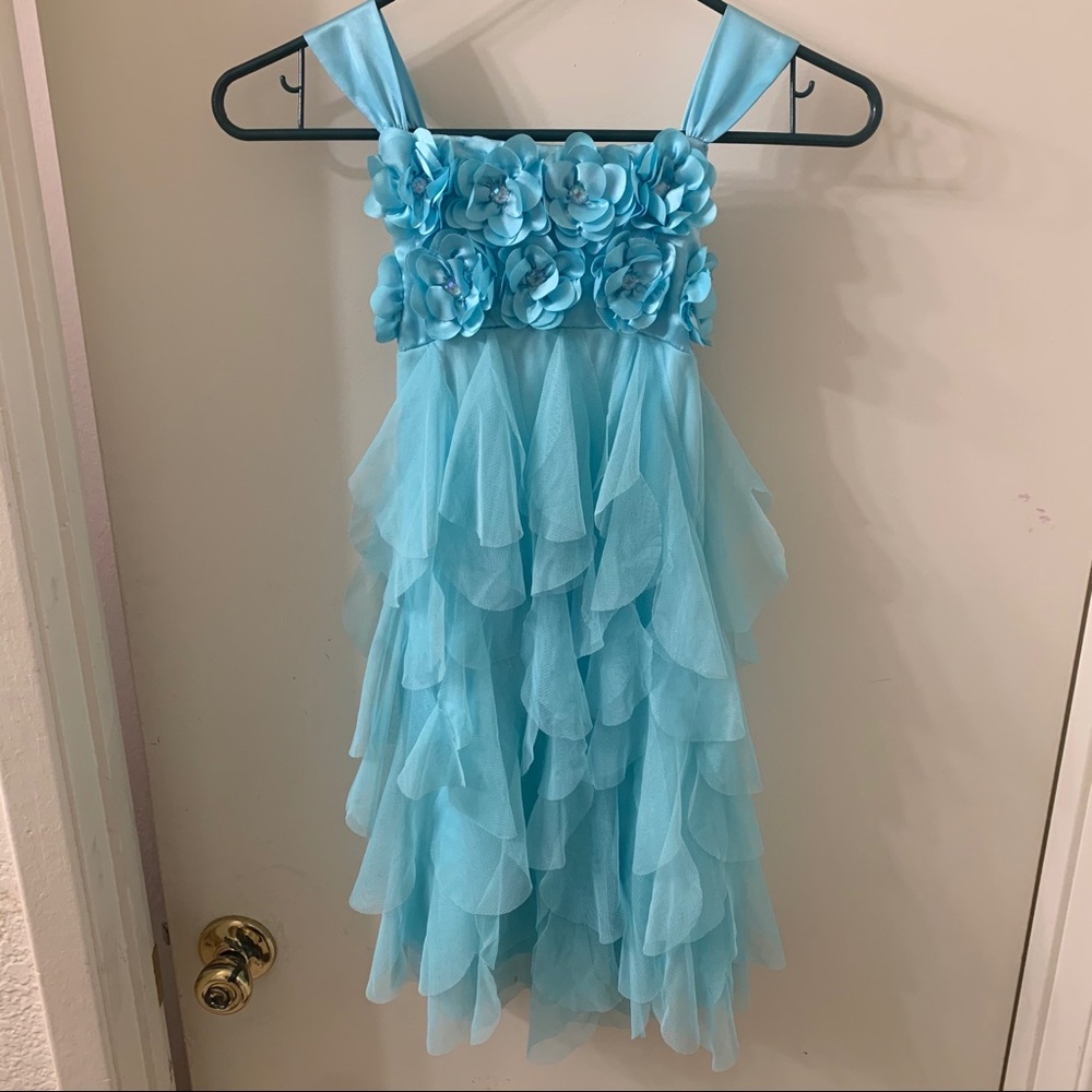 Layered Tull dress with floral bodice